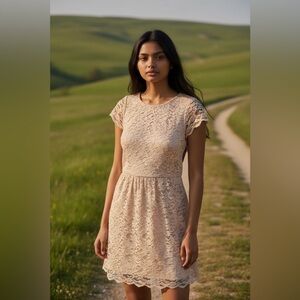 BCBG lace backless dress